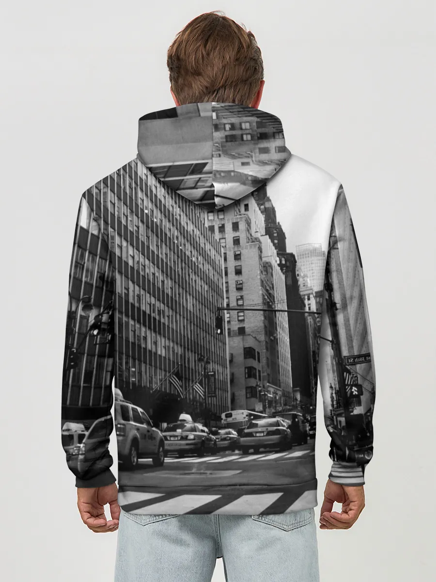 Худи мужской база хлопок / Among Us по улицам Нью-Йорка