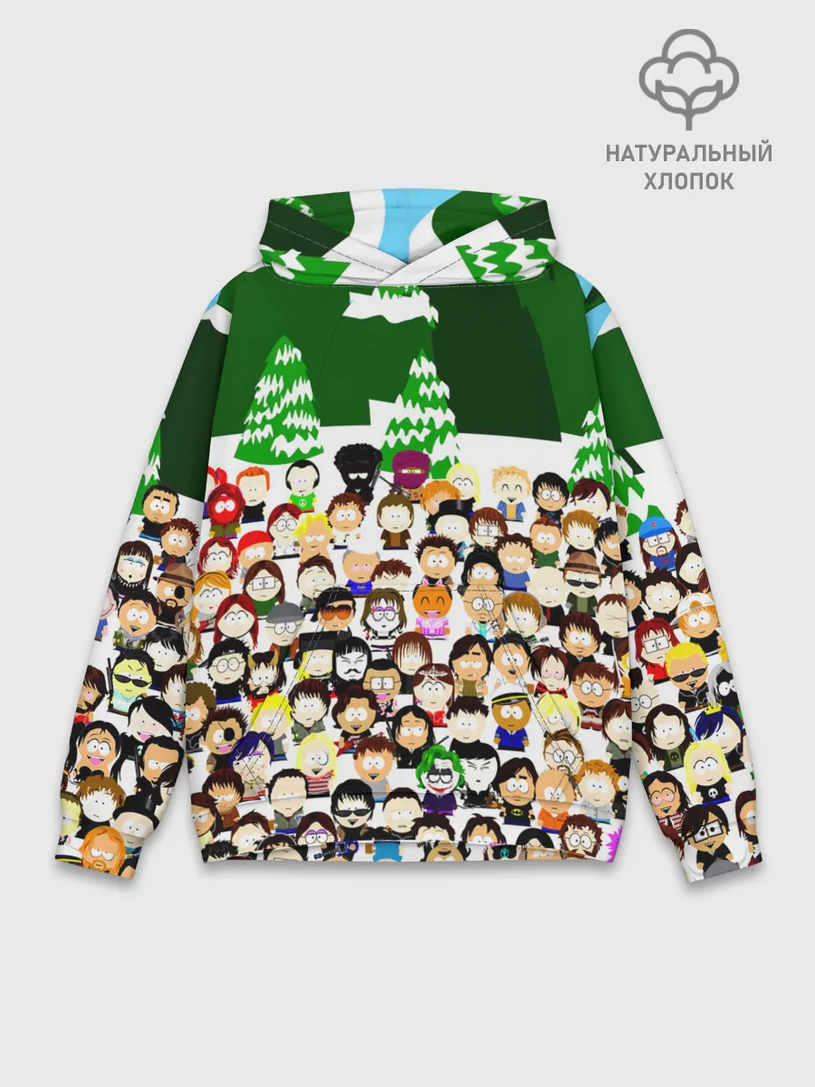 Худи мужской база хлопок / Южный Парк / South Park .