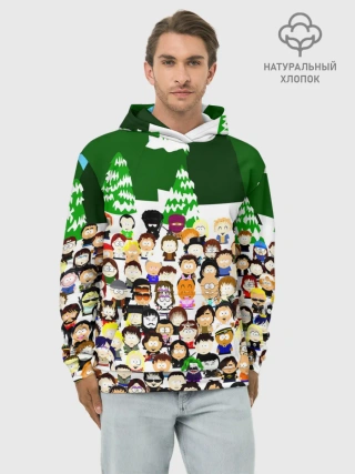 Худи мужской база хлопок / Южный Парк / South Park .