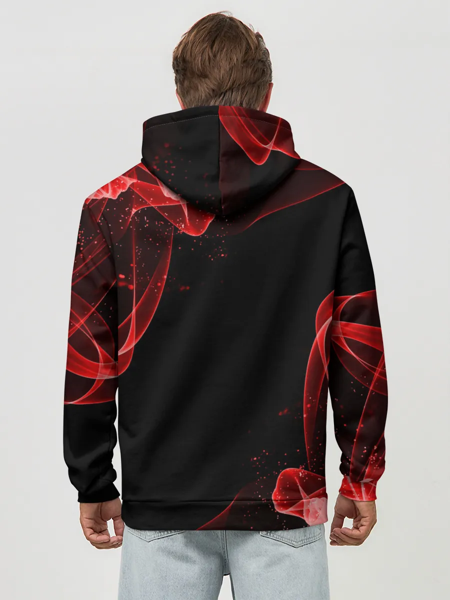 Худи мужской база хлопок / AMONG US - КРАСНЫЙ