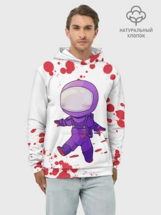 Худи мужской база хлопок / AMONG US - Импостор Покушал
