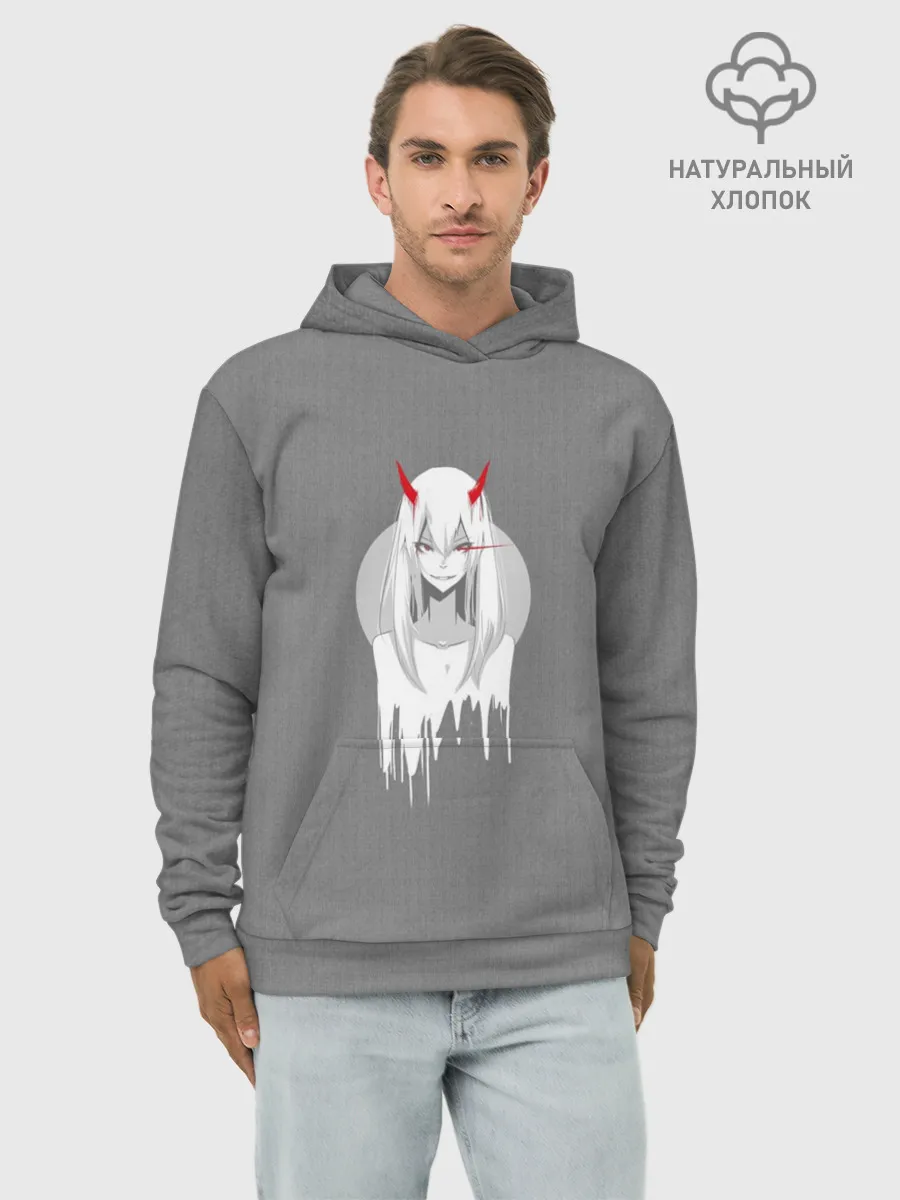 Худи мужской база хлопок / Убийца Напарников Zero Two