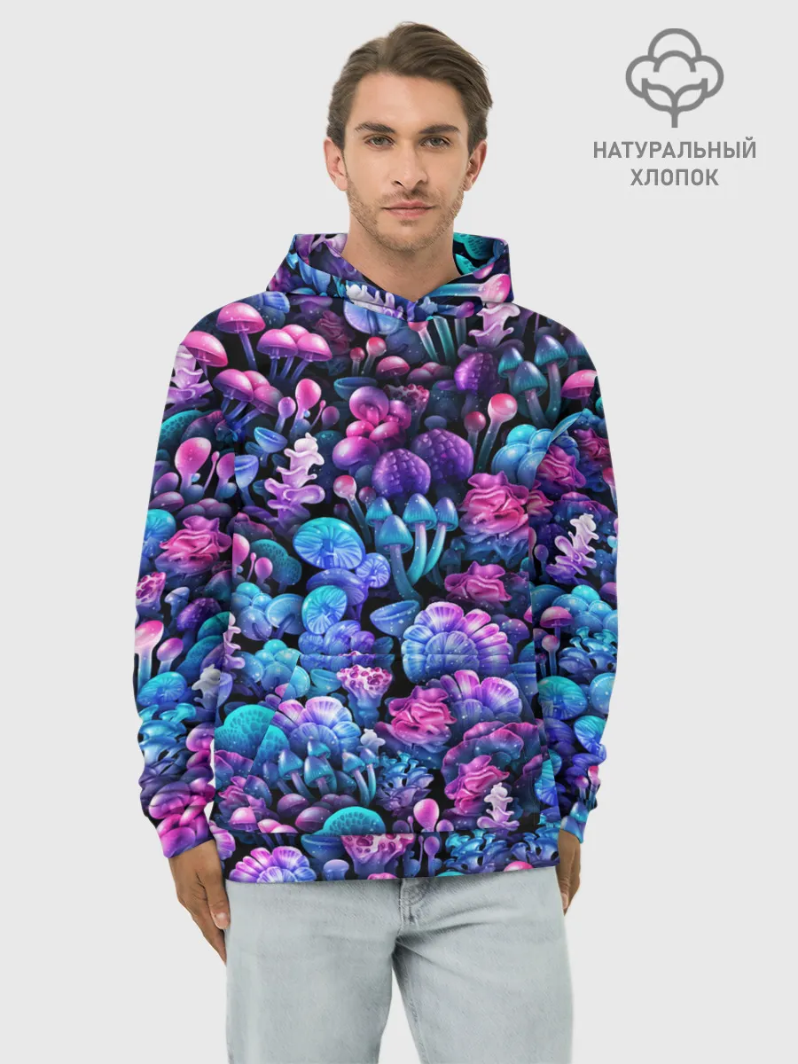 Худи мужской база хлопок / Волшебные грибы