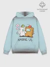 Худи мужской база хлопок / AMONG US - LOVE