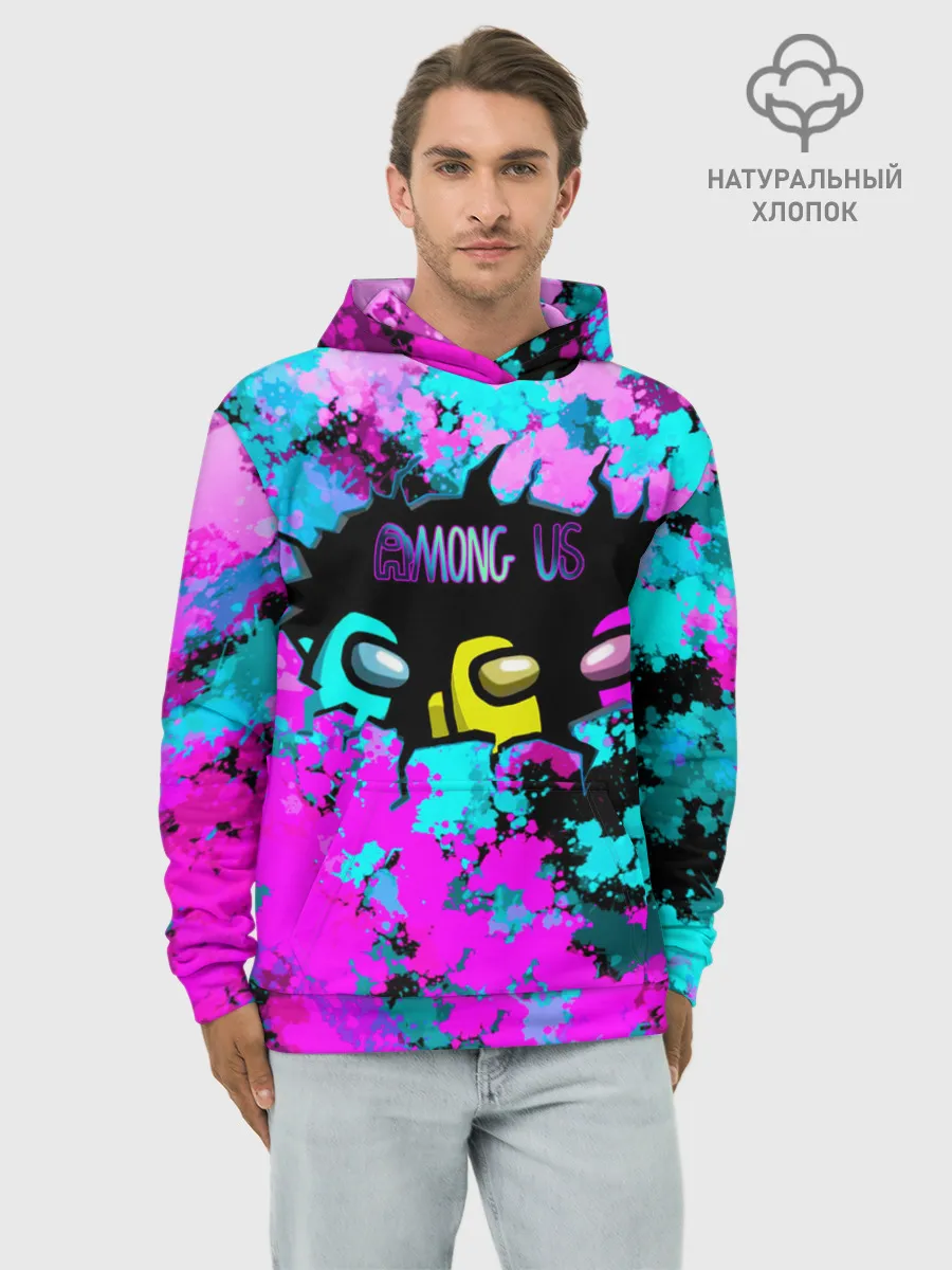 Худи мужской база хлопок / Among Us
