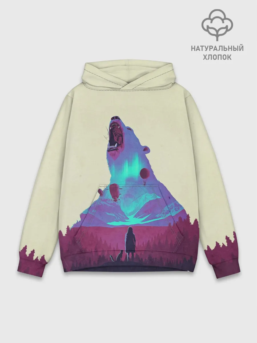 Худи мужской база хлопок / Armored bear