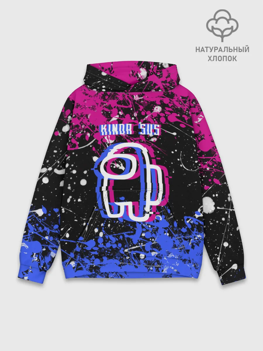 Худи мужской база хлопок / AMONG US.