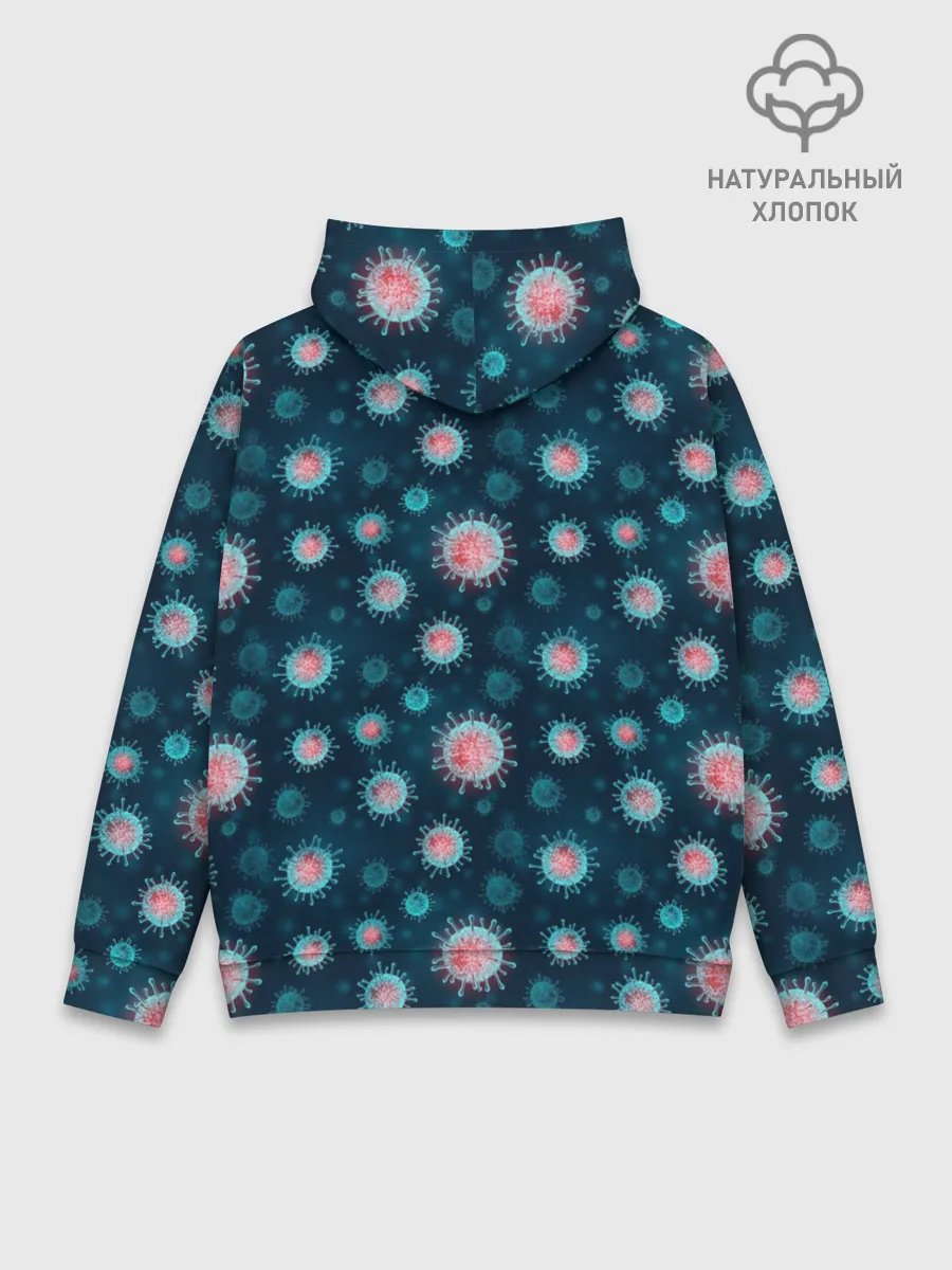 Худи мужской база хлопок / Ковид-19