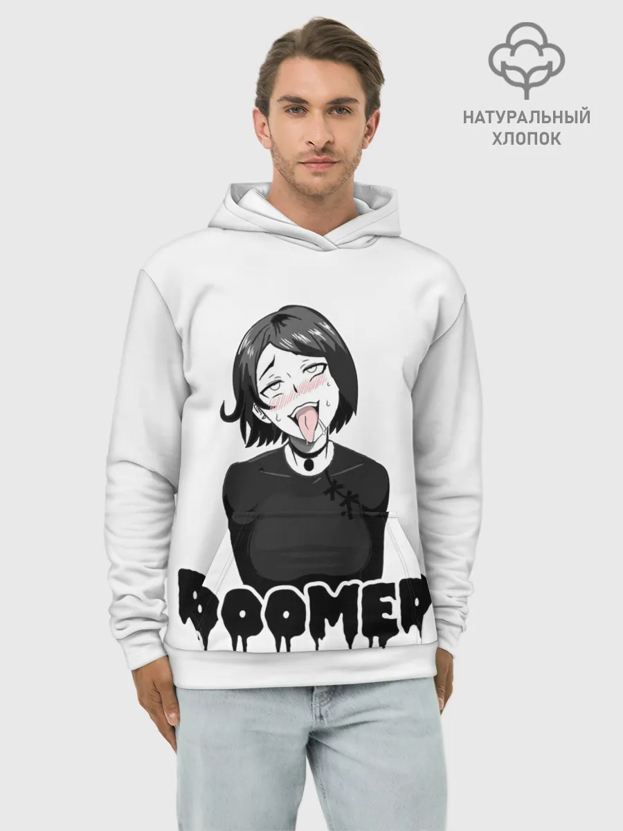 Худи мужской база хлопок / Doomer girl