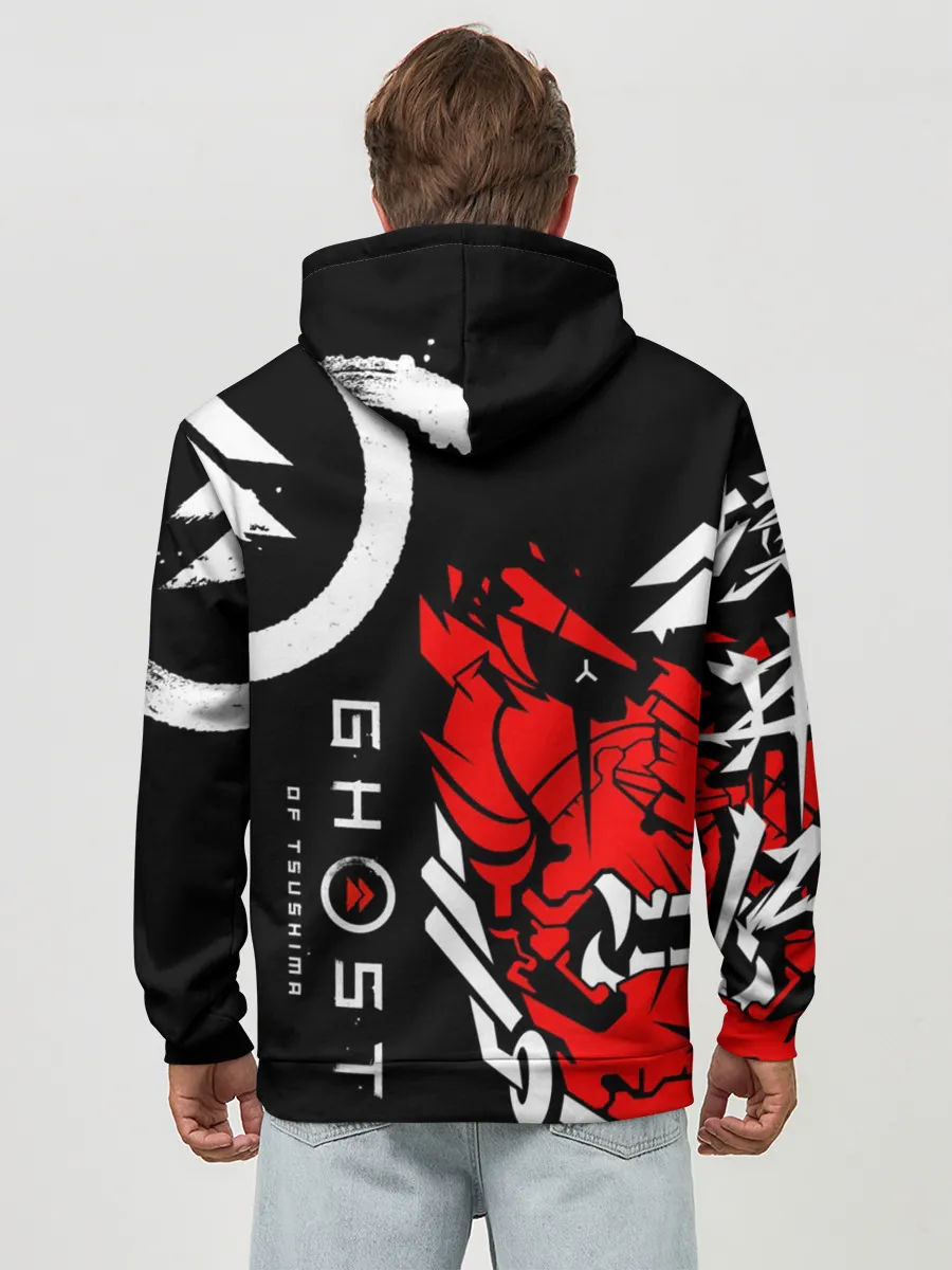 Худи мужской база хлопок / Ghost of Tsushima