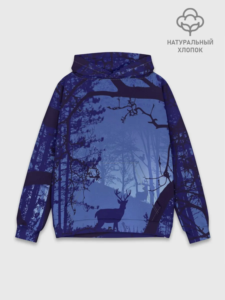 Худи мужской база хлопок / ЛЕС