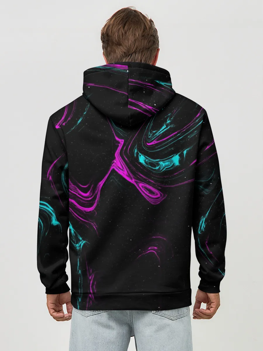 Худи мужской база хлопок / Glitch