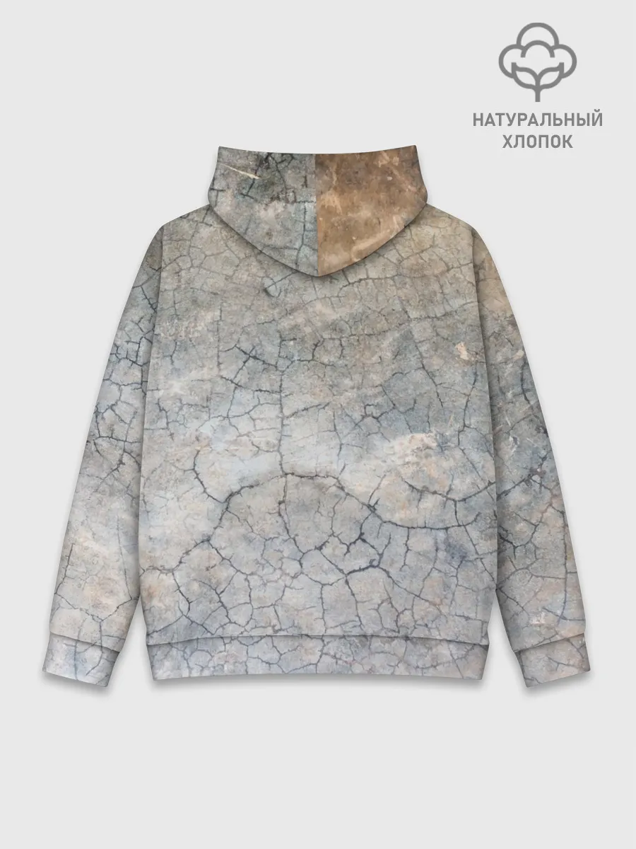 Худи мужской база хлопок / Бойцовый бультерьер