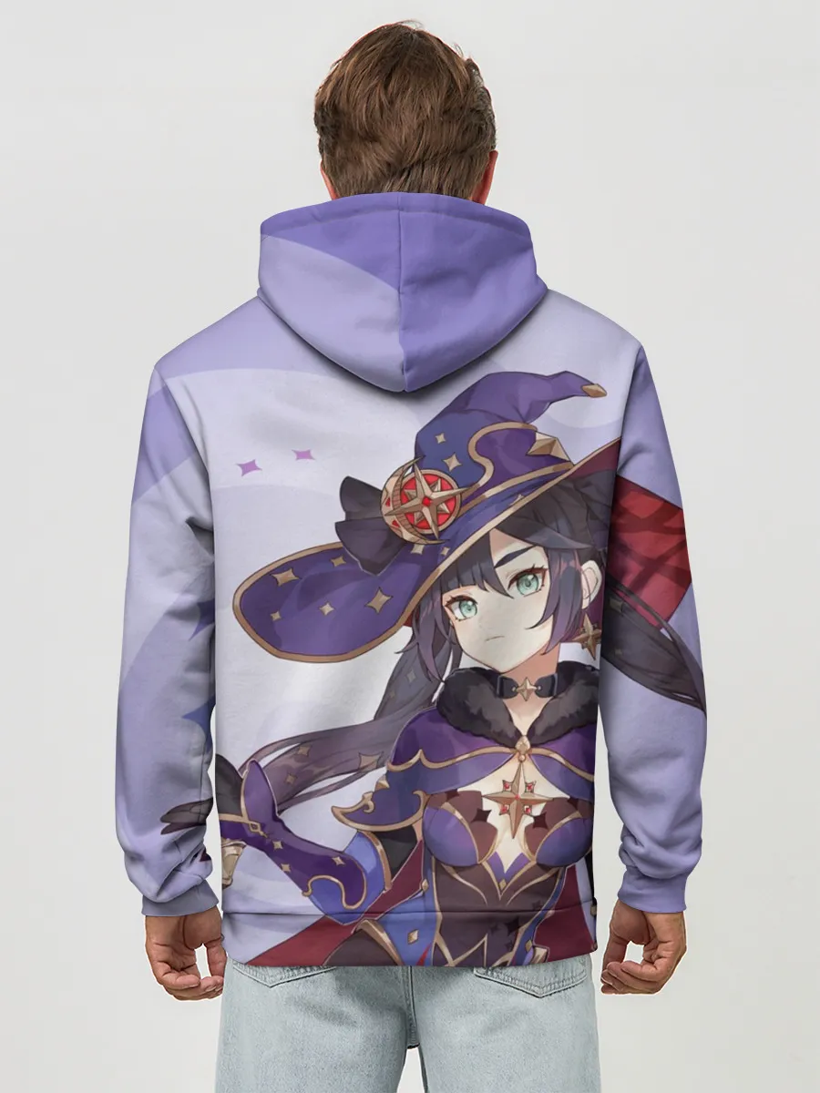 Худи мужской база хлопок / GENSHIN IMPACT, МОНА