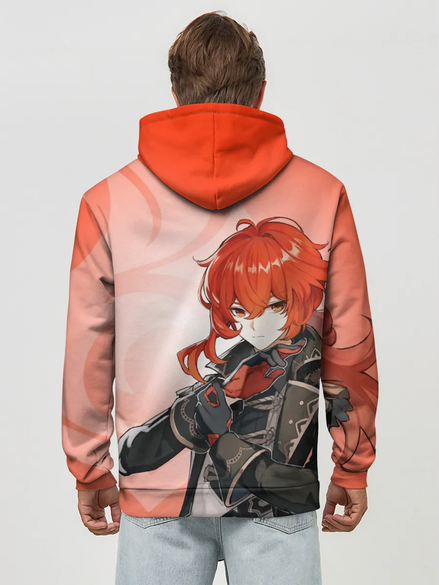 Худи мужской база хлопок / GENSHIN IMPACT, ДИЛЮК