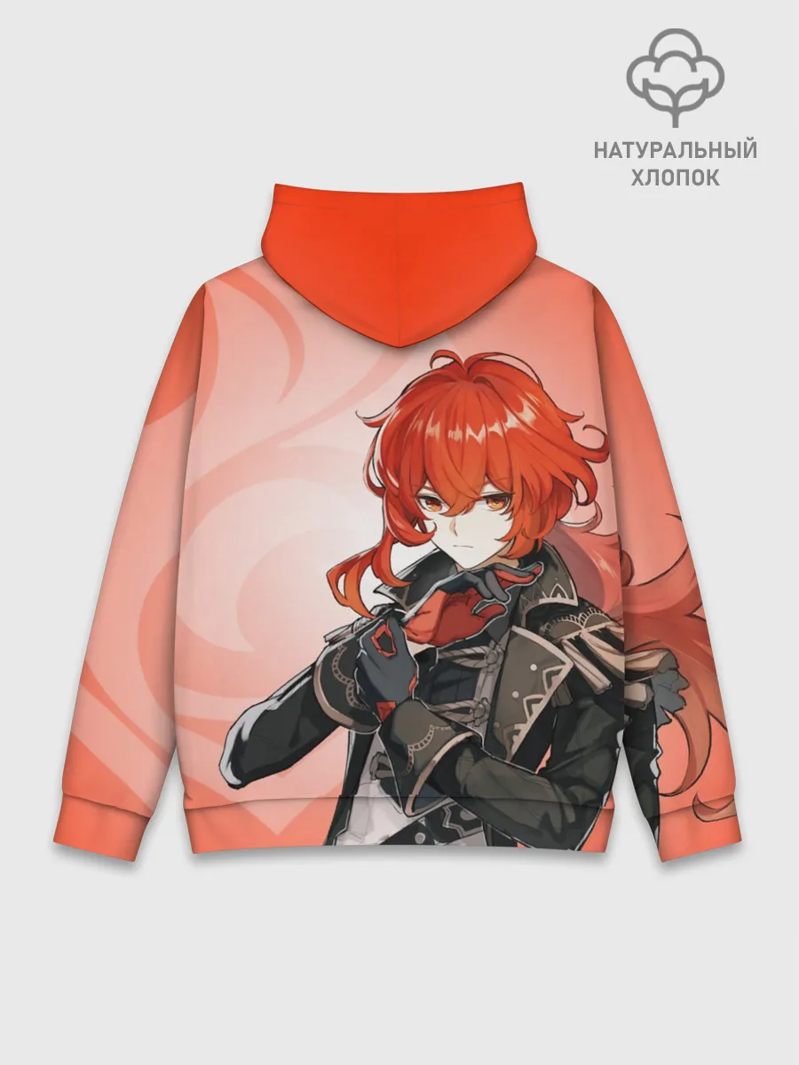 Худи мужской база хлопок / GENSHIN IMPACT, ДИЛЮК