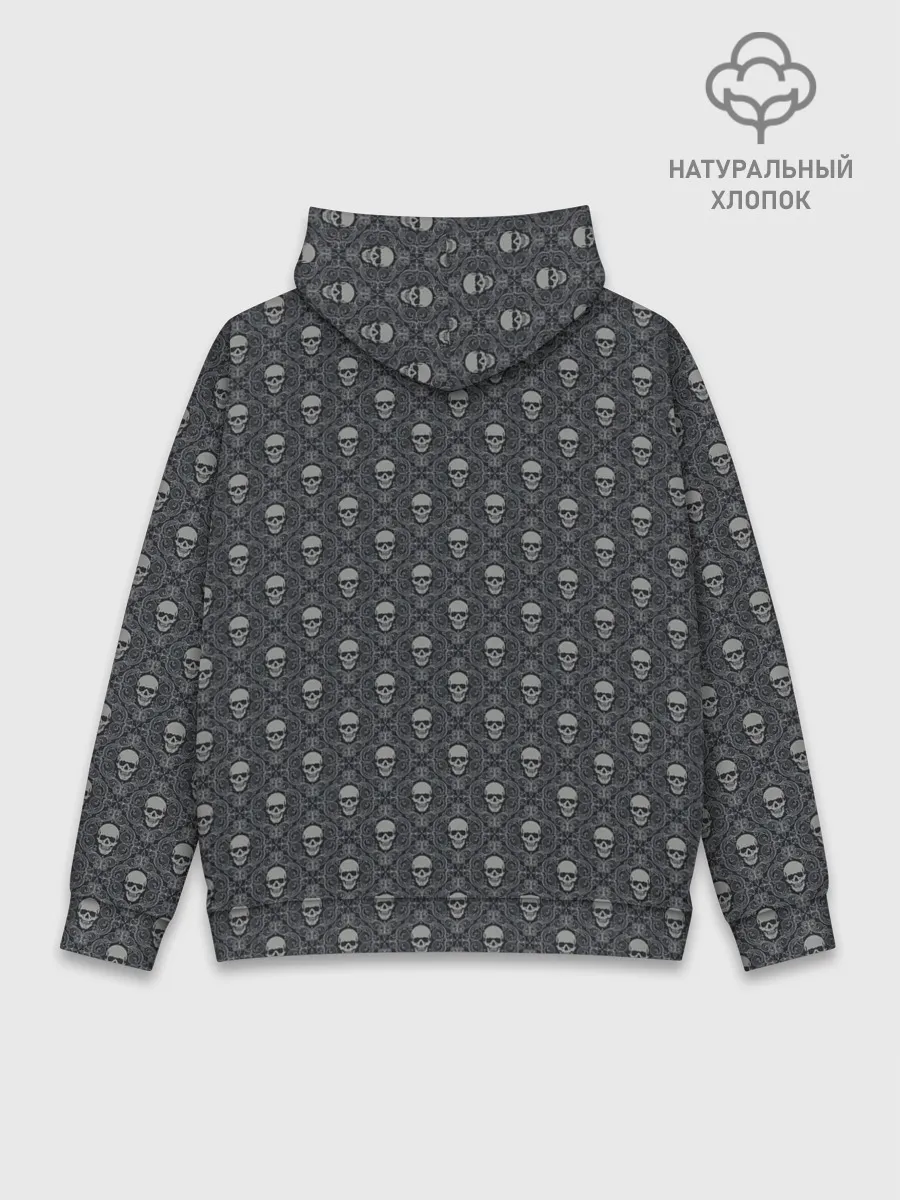 Худи мужской база хлопок / Готический рисунок