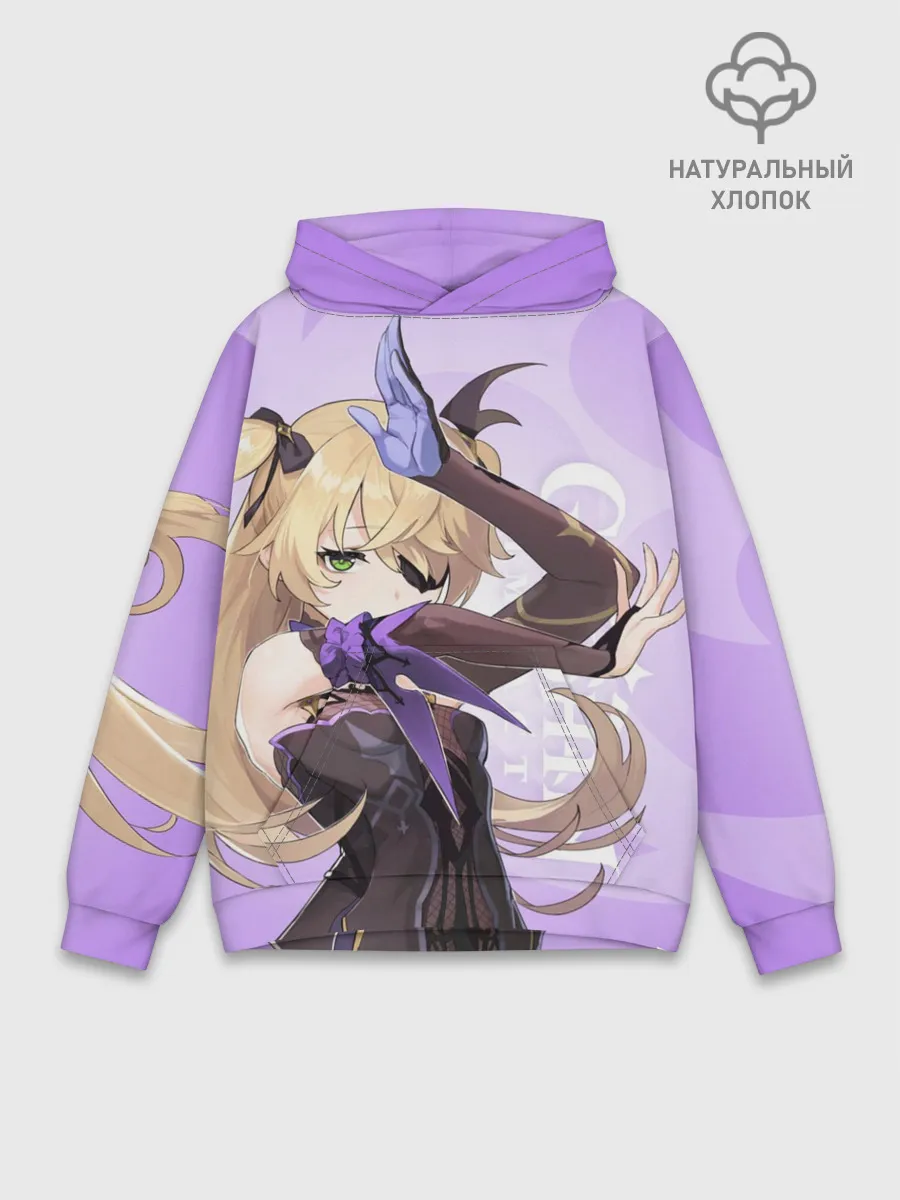 Худи мужской база хлопок / GENSHIN IMPACT, ФИШЛЬ