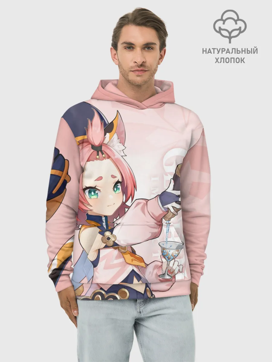 Худи мужской база хлопок / GENSHIN IMPACT, ДИОНА