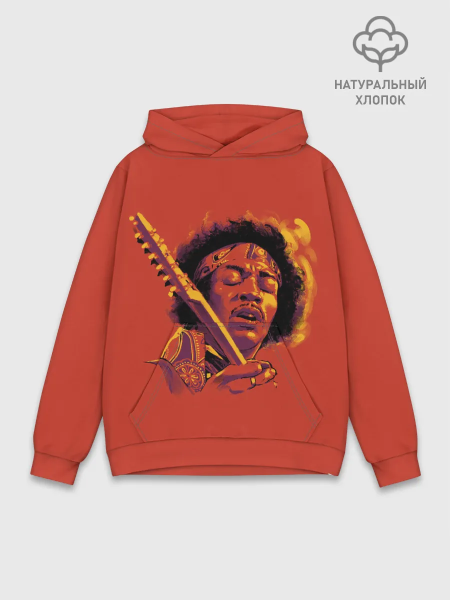Худи мужской база хлопок / Джимми Хендрикс