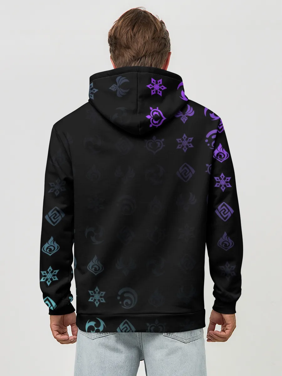 Худи мужской база хлопок / GENSHIN IMPACT