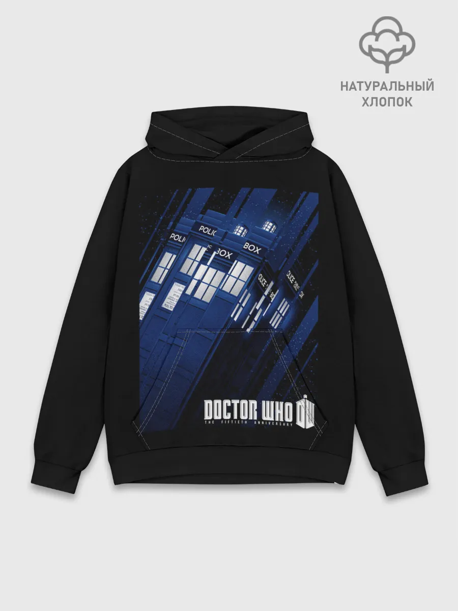 Худи мужской база хлопок / Доктор Кто