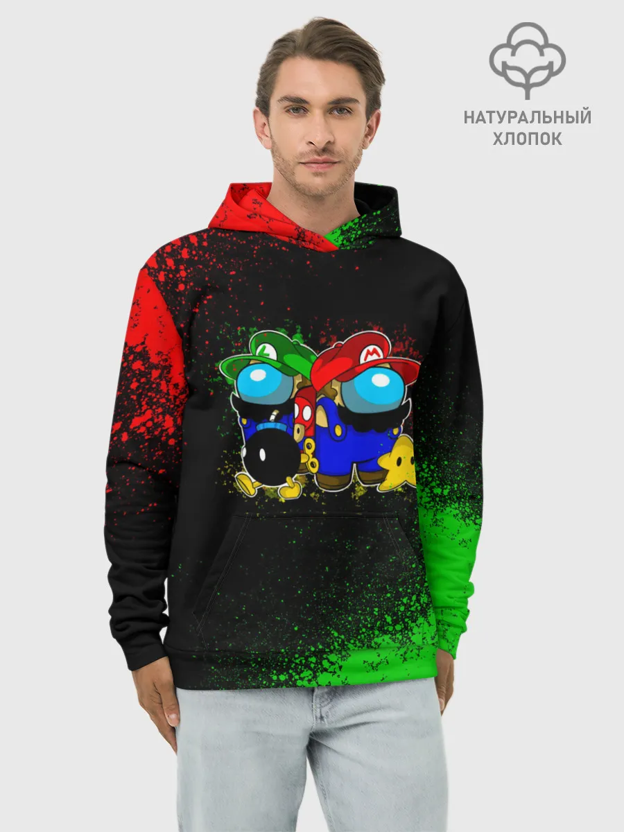 Худи мужской база хлопок / Among Us