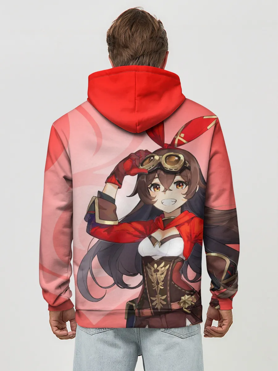 Худи мужской база хлопок / GENSHIN IMPACT, ЭМБЕР,