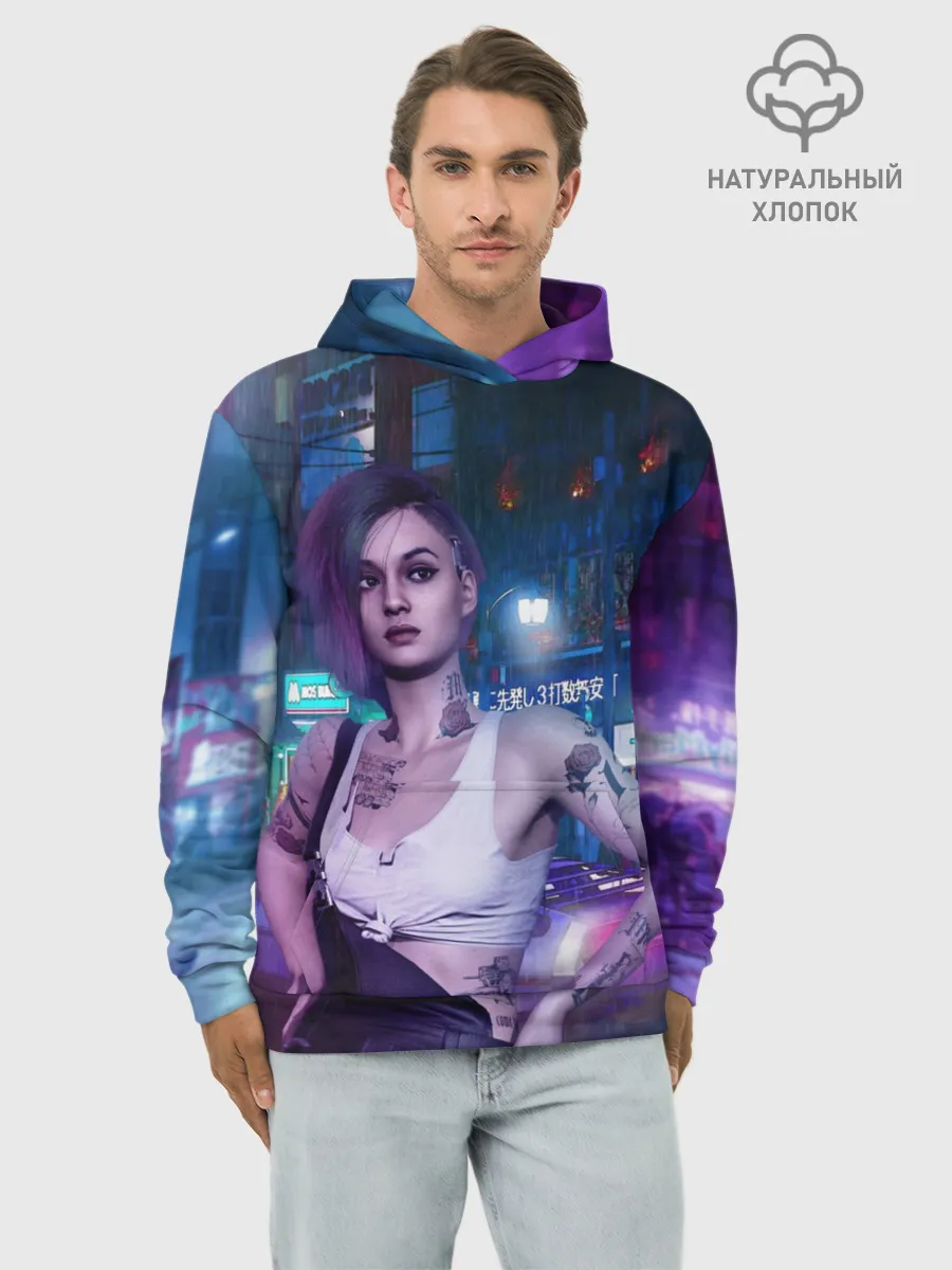 Худи мужской база хлопок / Cyberpunk 2077