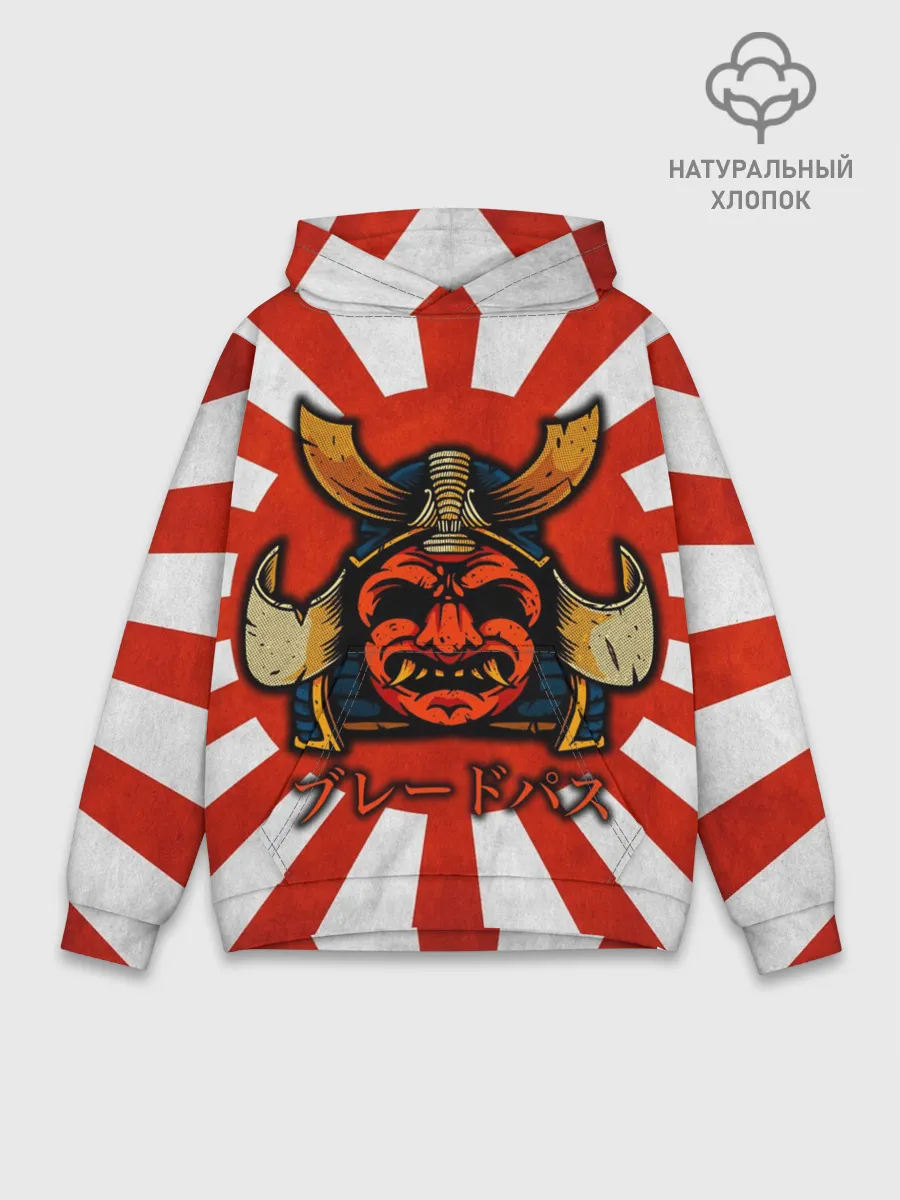 Худи мужской база хлопок / Sun samurai
