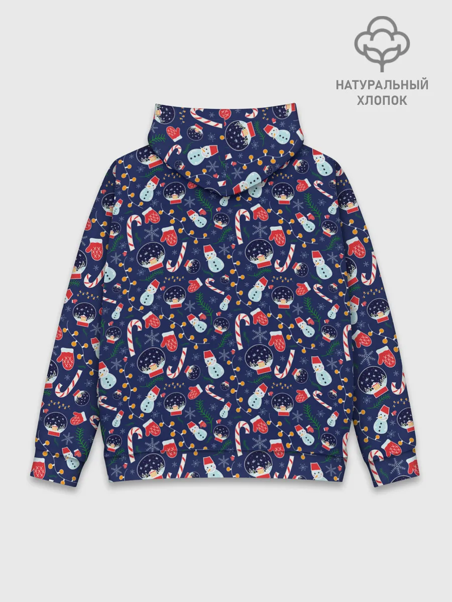 Худи мужской база хлопок / Новый Год