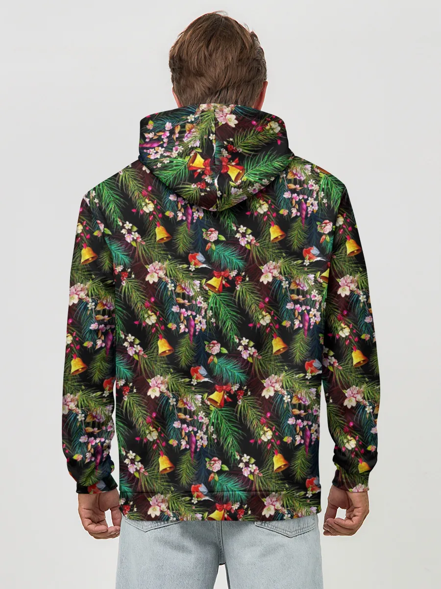 Худи мужской база хлопок / Новогодняя Ёлка