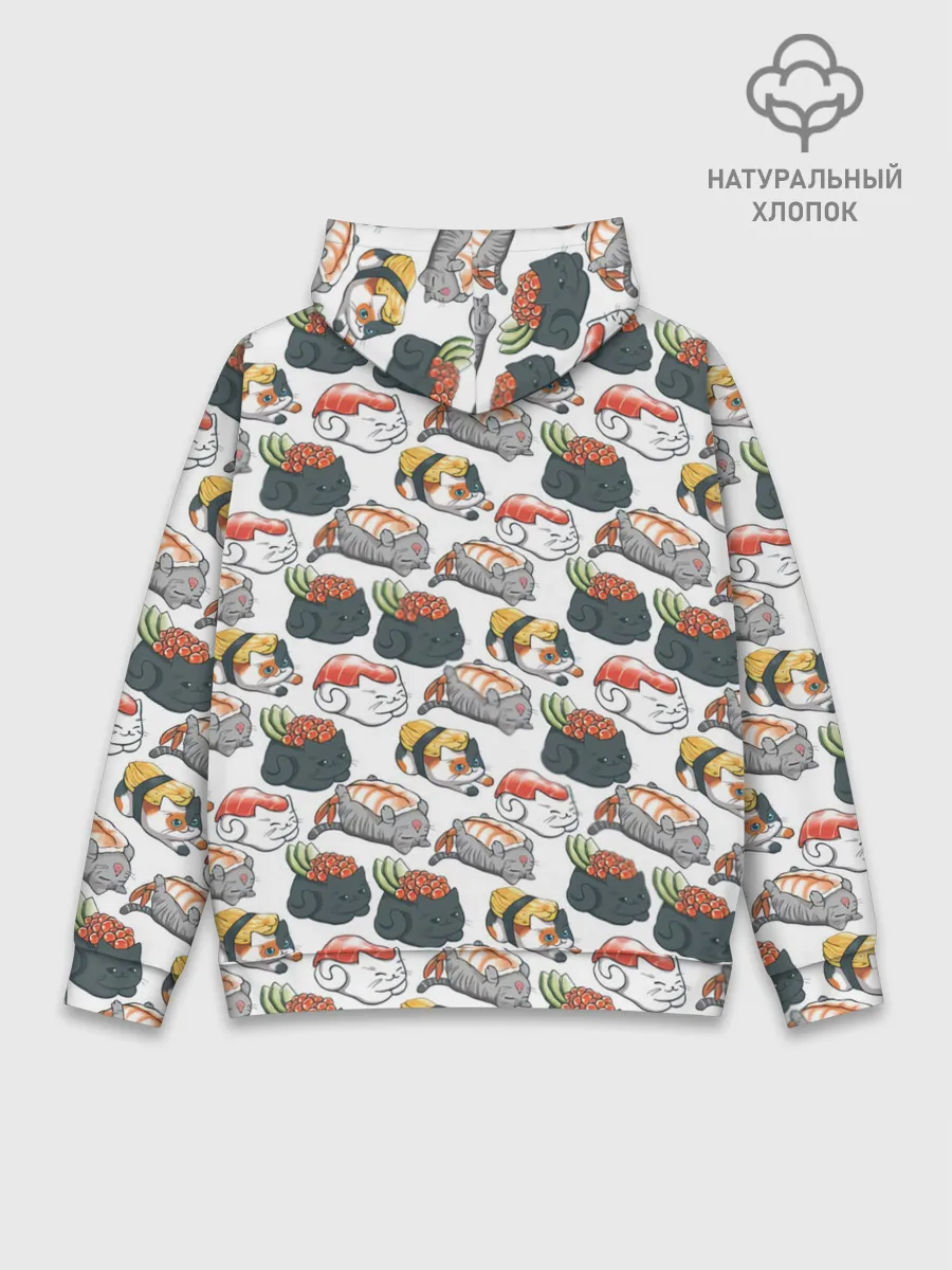 Худи мужской база хлопок / Котики | Суши