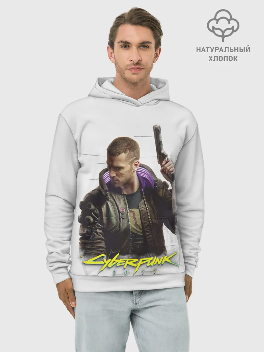 Худи мужской база хлопок / Киберпанк 2077