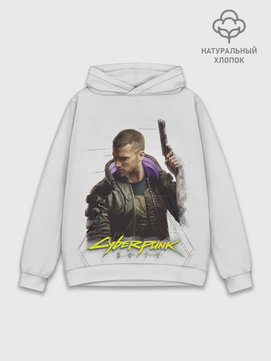 Худи мужской база хлопок / Киберпанк 2077