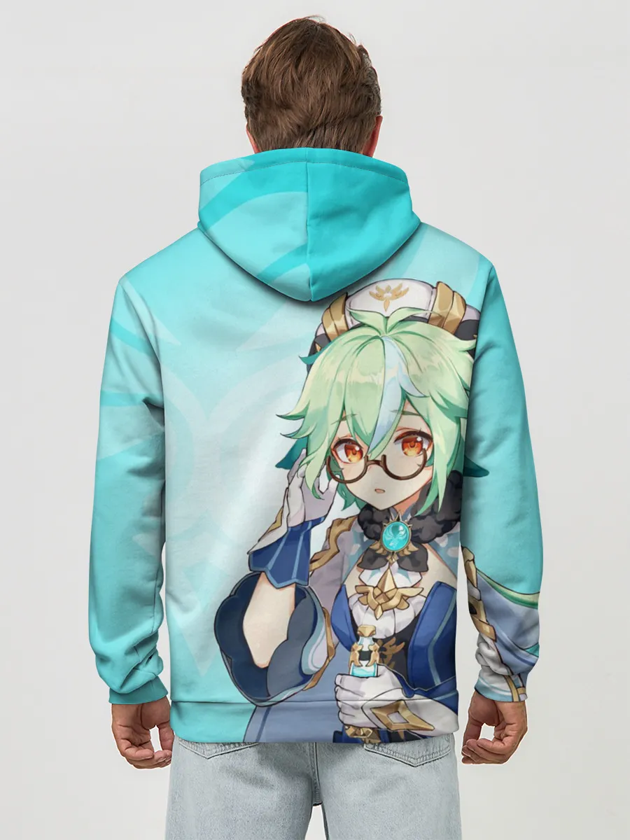 Худи мужской база хлопок / GENSHIN IMPACT, САХАРОЗА