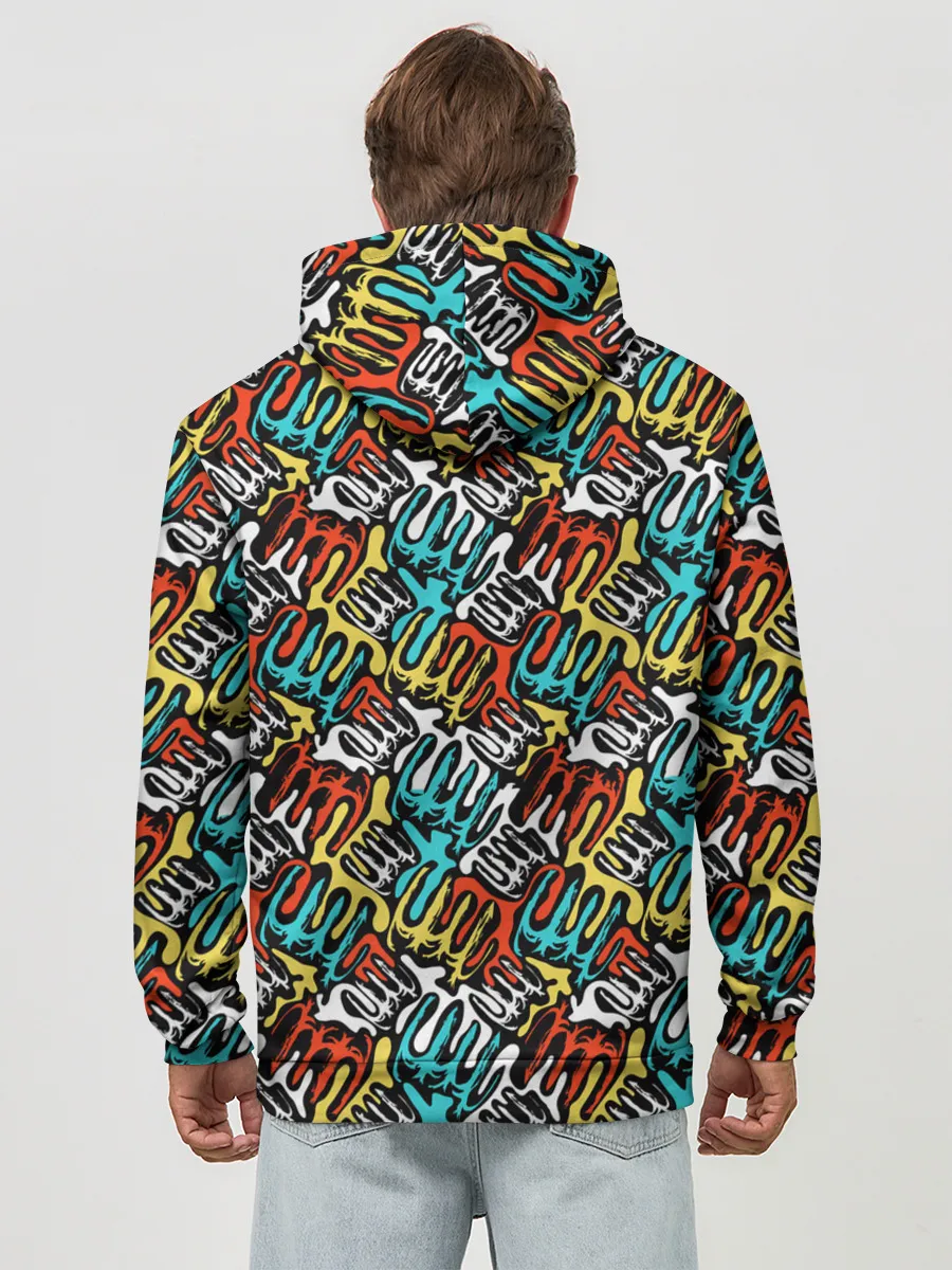 Худи мужской база хлопок / граффити