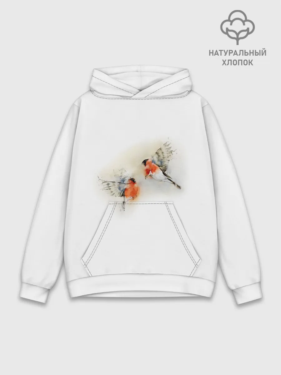 Худи мужской база хлопок / Снегири