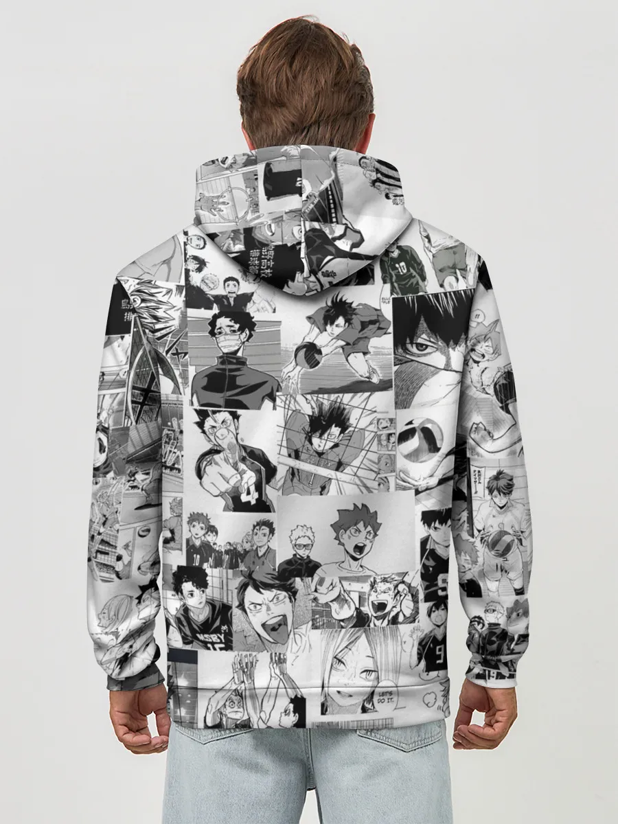 Худи мужской база хлопок / Haikyu pattern