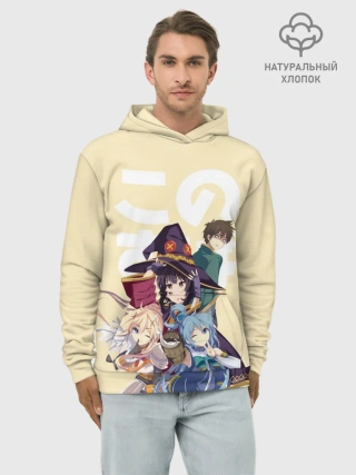 Худи мужской база хлопок / KonoSuba девочки вместе