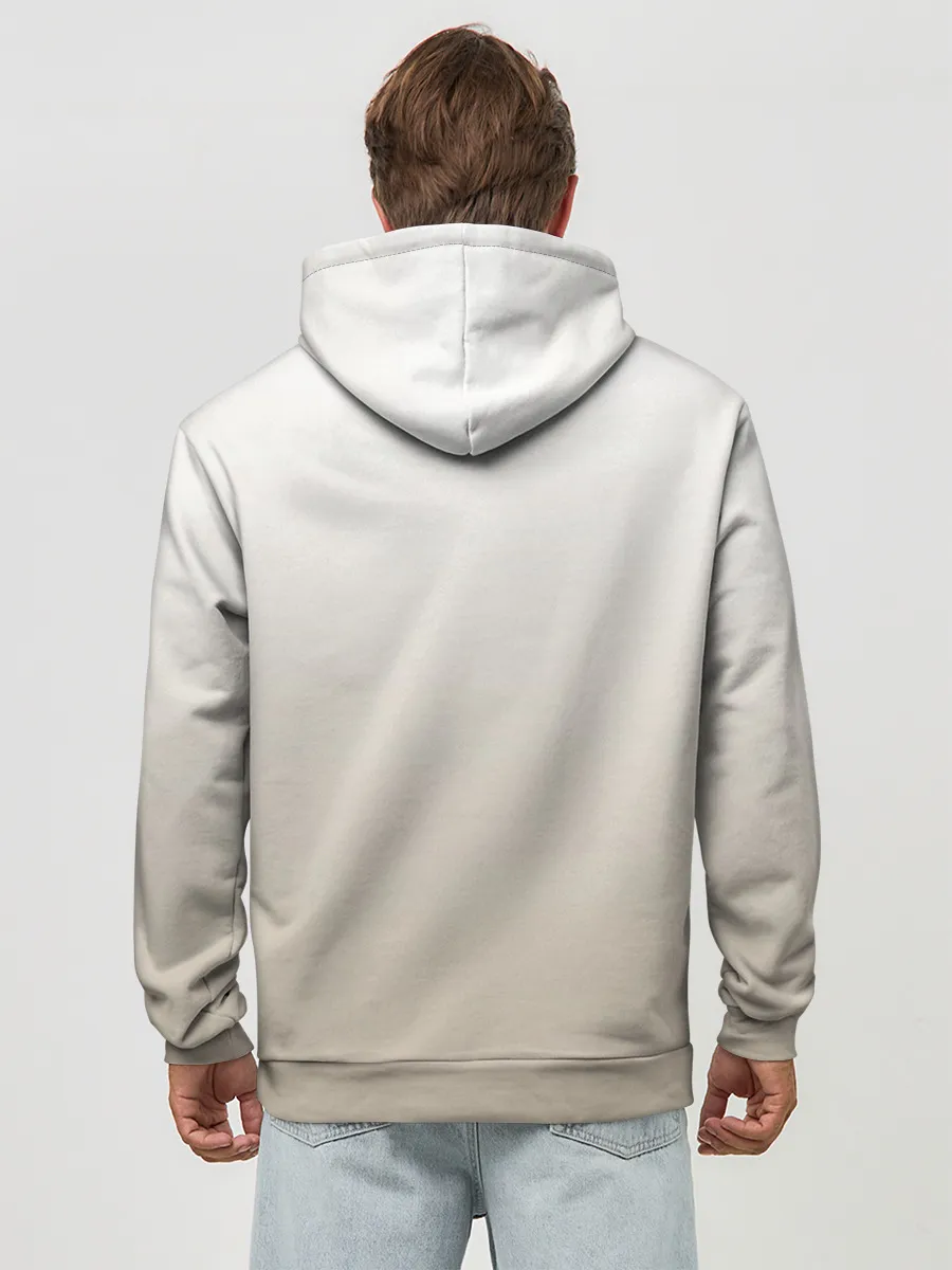 Худи мужской база хлопок / летящая сова рисунок