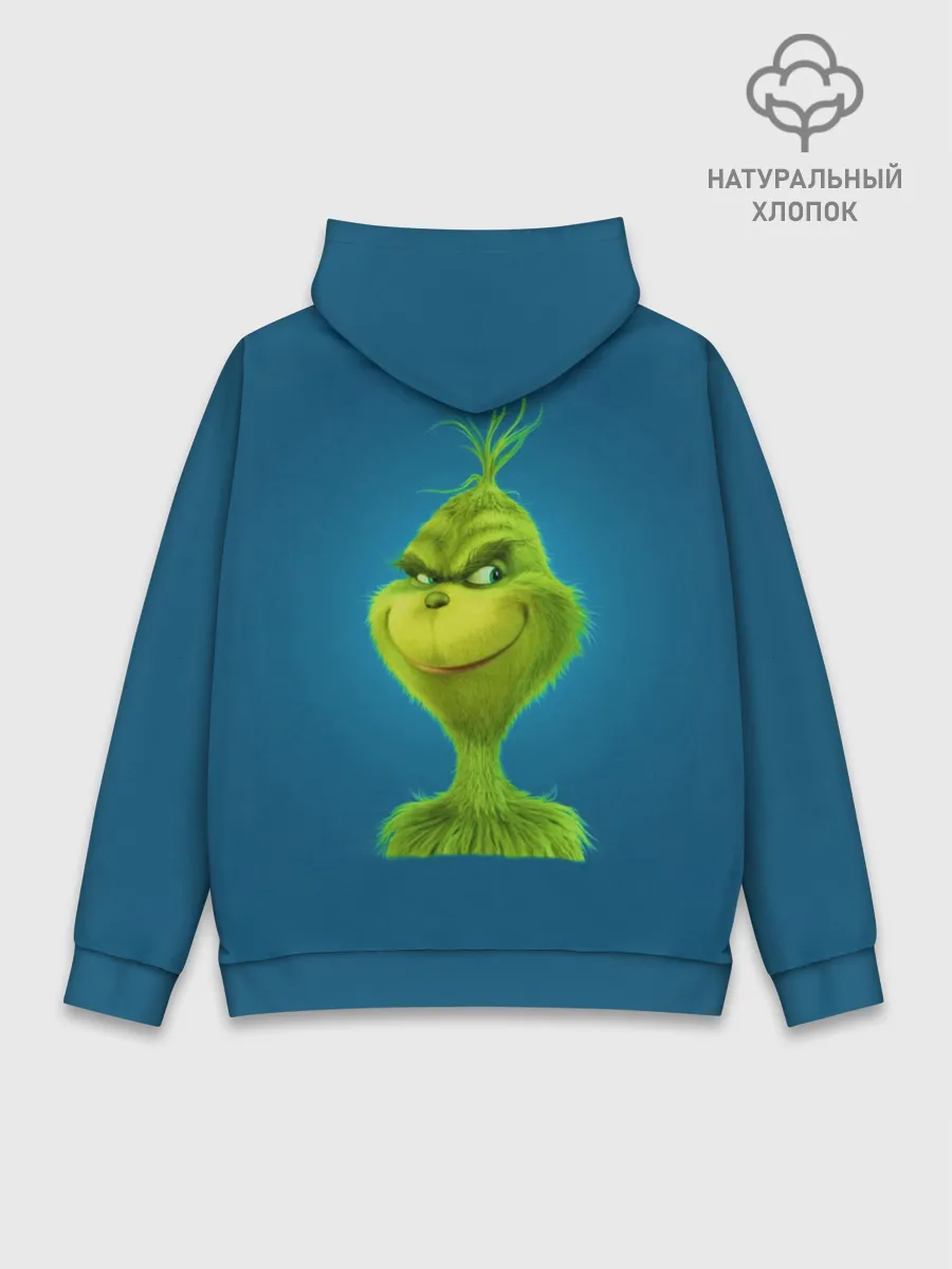 Худи мужской база хлопок / Гринч