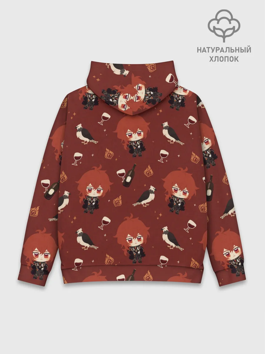Худи мужской база хлопок / Genshin Impact