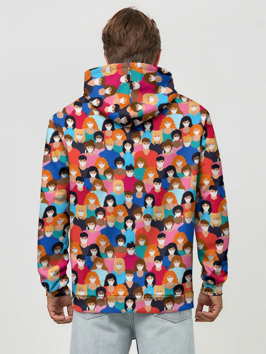 Худи мужской база хлопок / Масочный Режим