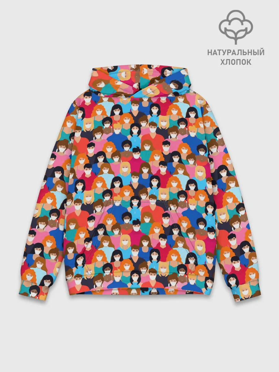 Худи мужской база хлопок / Масочный Режим