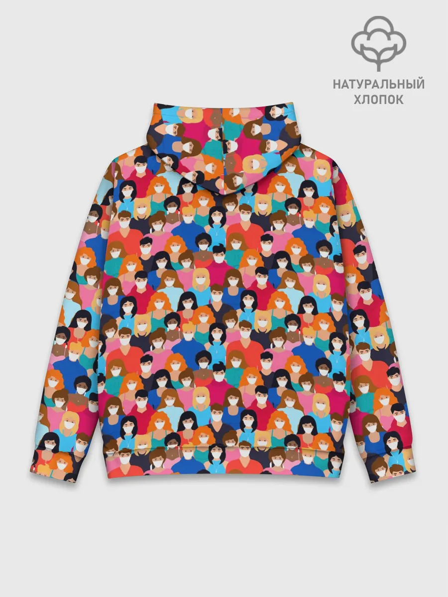 Худи мужской база хлопок / Масочный Режим