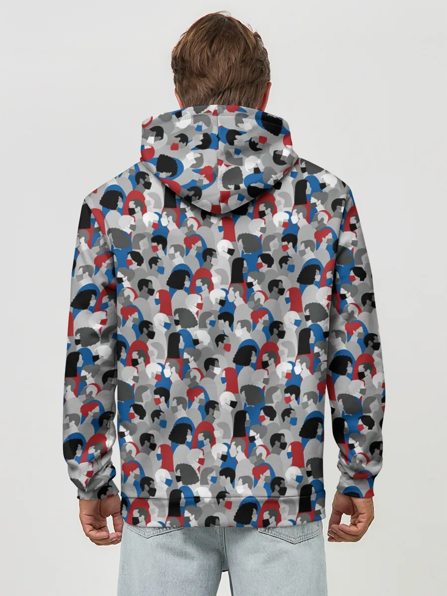 Худи мужской база хлопок / Коронавирус