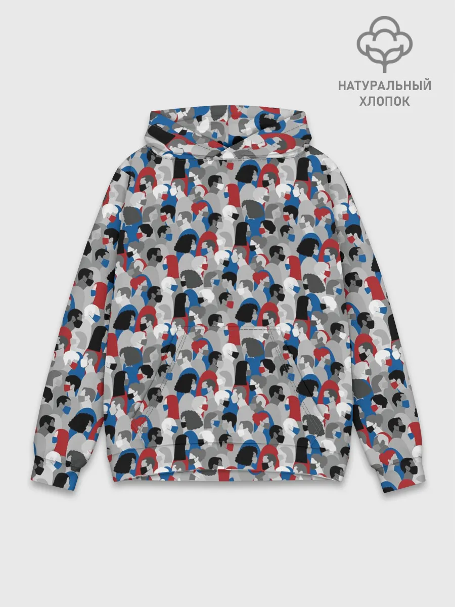 Худи мужской база хлопок / Коронавирус