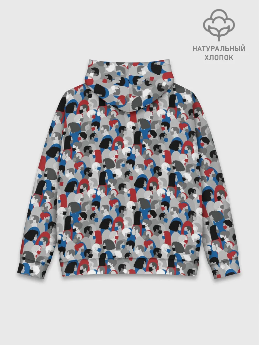 Худи мужской база хлопок / Коронавирус