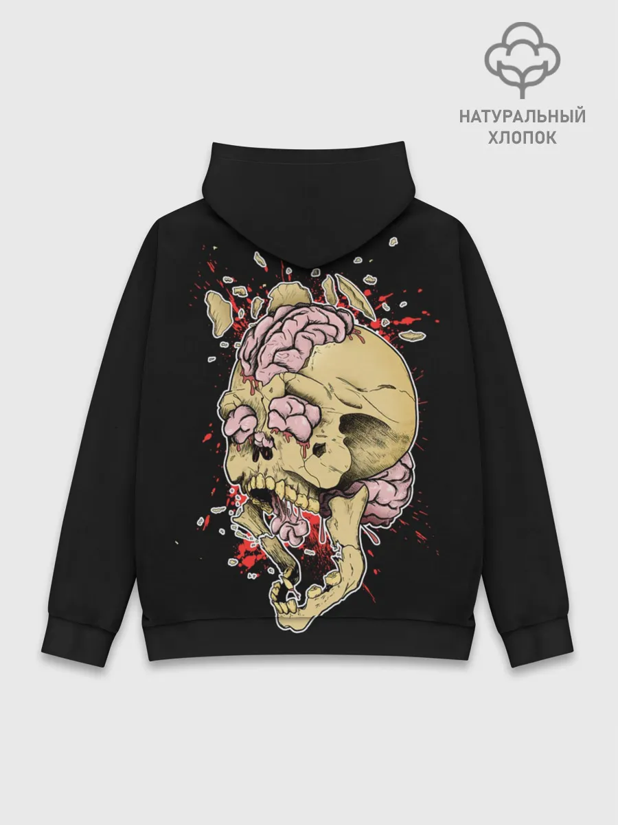 Худи мужской база хлопок / Череп